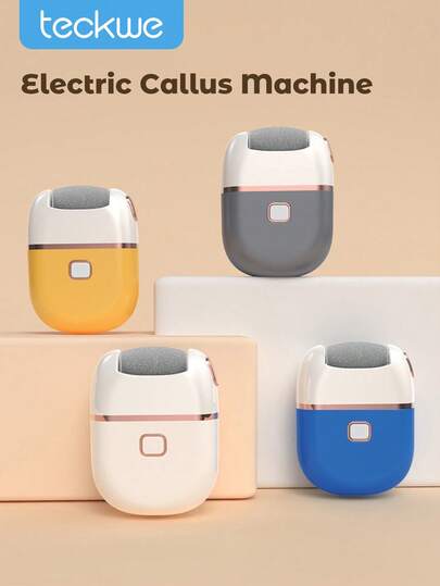 Teckwe Foot Callus Remover Tool, Washable Foot Care Tool, Portable Electric Foot File Pedicure For Dead Skin, Suitable For Men And Women To Remove Dead Skin, Hard Skin, Callus