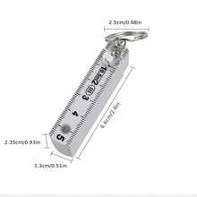 1pc Multifunctional ABS Plastic Folding Ruler, 50cm/19.69in, 10-Fold With Keychain, Compact And Portable, Multi-Purpose Folding Ruler Drawing Tool, Student Measuring Ruler - A - View 14