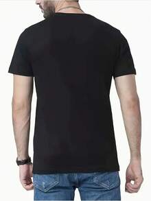 The Little Herrera Men's#Toronto 27 Design Baseball Jersey - Official Fan Apparel, Featuring A Striking Distinctive Logo And Number 27, Breathable And Comfortable For All Seasons, Suitable For Casual Wear And Game Days, Predominantly White With Blue Lettering And Black Stripes, Machine Washable (Ideal For Baseball Fans And Young Herrera Supporters) - Lightweight Summer Jersey Style, Crew Neck, Regular Fit. - 黑色 - 查看 3