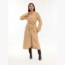 Elegant Double-Pocket Coat HF-SBT-005 - 裸體 - View 1