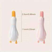 Single-Use Drain Hair And Debris Cleaner With Cartoon Duck Design. Suitable For Cleaning Hair In Kitchen Sinks And Bathrooms. Reusable And Comes With Clips And Adhesive Strips. - White - View 7