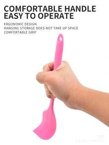 Silicone Scraper, Mini Cake Spatula, Baking Tool, Kitchen Utensil, Heat-Resistant Baking Scraper, Mixing Baking Tool - For Cooking, Baking And Spreading - Holiday Party Birthday Cake Baking Tool - Multicolor - View 9