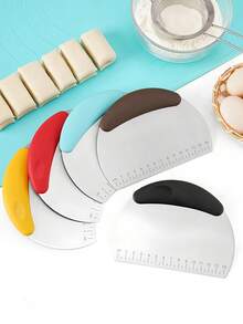 1 Set. Heavy Duty Stainless Steel Bread Knife. Serrated Blade. Baking Scraper With Measurement Markings. Cake Spatula. High Hardness, Easy To Clean, Durable, Wear-Resistant. Baking Tool Set - Multicolor - View 10