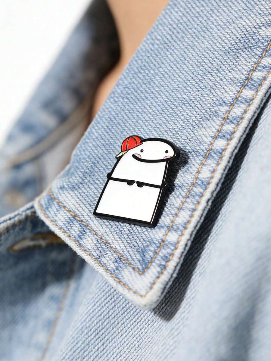 1枚趣味表情包“Te Pegare”毕业护士珐琅胸针，可作服装胸针、自我护理徽章、金属胸针、时尚翻领徽章、背包衣服珠宝包别针，是毕业的绝佳礼物。