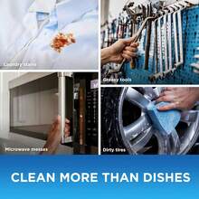 Dawn EZ-Squeeze Ultra Dish Soap Original Scent 22 Fl Oz Liquid Dishwashing Detergent Refill Bottle Concentrated Formula 50% Less Scrubbing Powerful Tough Grease Removal Multi-Purpose Laundry Stain Pre-Treat Car Wheels Tools Clean Wildlife America's #1 Brand Kitchen Home Daily Use - A - View 3