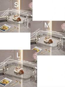 1 khay đựng thức ăn bằng nhựa PET, hình bầu dục, dùng cho nhà bếp, bàn ăn, dịp Ramadan. - Xám - Xem 5