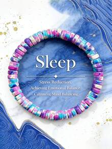 1pc/Sleep Bracelet Relieves Stress And Achieves Emotional Balance. It Is The First Choice For Daily Wear - Multicolor - View 4
