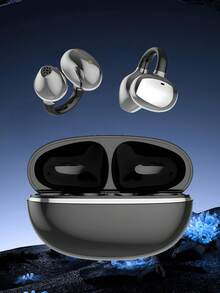 Auriculares Bluetooth de oreja abierta, proporcionan audio de alta definición y cancelación de ruido para llamadas. Disponibles en colores macaron, multifuncionales y de moda, adecuados para viajes al aire libre, deportes y camping de mujeres. Compatibles con teléfonos inteligentes, computadoras y otros dispositivos, con larga duración de la batería. - Ver 6
