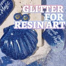 Bubuk Glitter Metalik Ultra Halus Aneka Warna 120ml, Glitter Dekorasi Seni Kuku Serpihan PET - Biru - View 4