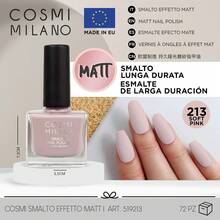 COSMI MILANO Total 3 Pieces Made In Eu 8Ml Gel Effect Nail Polish Hydrating Nourishing Formula Gentle On Nails Salon Grade High Shine Finish Easy Quick Removal Professional Gel Look At Home Suitable For All Nail Types The Best Colors Of Summer - BIANCO 209+SOFT PINK 213+BLACK 216 - 查看 8