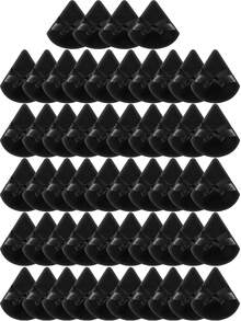 24个/15个/8个/3个三角植绒化妆海绵，质地柔软蓬松，适用于面部和身体，混合装化妆工具，化妆，便宜，房间装饰，梳妆台，旅行，卧室，化妆配件，粉扑，美妆蛋，散粉扑，化妆海绵，便宜，圣诞礼物，化妆，化妆工具，便宜货，礼物，女士礼物，圣诞礼物，赠品，旅行，便宜货，旅行必备 - 黑色 - 查看 12