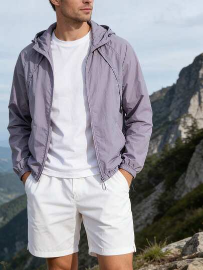 Men's Lightweight Jacket, Outdoor Fishing, Vacation, Travel, Beach Wear, Couple Sportswear, Summer