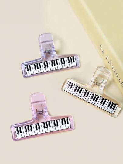 1 Transparent Piano Folder Stylish And Exquisite Acrylic Student Piano Score Holder Multi-Purpose Test Paper Homework Storage Clip Stationery Accessories