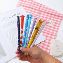 8pcs Erasable Gel Pens, Multiple Ink Colors And Barrel Designs, 0.5mm Tip, Assorted Animal Patterns, Smooth Writing, Moisture-Proof And Fade-Resistant, High Temperature Stability, Suitable For Children's Parties, Back-To-School Supplies, Fun Stationery, Birthday Gifts - Sets - View 3
