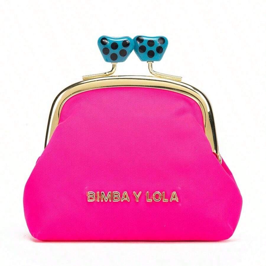 Lola Women's Wallet, Bimba Purse, Organizer Bag, Shell Bag, Clutch, Evening Bag, Cosmetic Bag, Billfold - 桃紅 - 查看 1