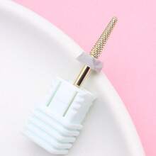 Easy Nail 1pc Golden Plated Tungsten Carbide Nail Drill Bit – 2.35mm Shank Nail File Bit For Removing Gel Polish & Smoothing Steps - Multicolor - View 3