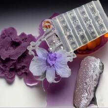 3D Silicone Nail Mold Phalaenopsis Flower Design Sweet Butterfly Orchid DIY Manicure Template Carving Nail Art Tools - Multicolor - View 6