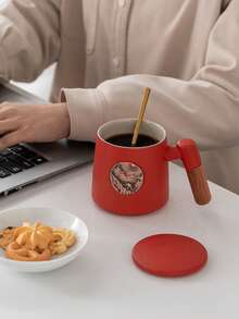 Ceramic Coffee Mug Gift Set - Large Tea Cup Suitable For Office And Home - Graduation Season Souvenir - Multicolor - View 2