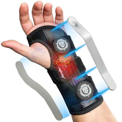 Jupiter Neoprene Wrist Brace - Adjustable, Relieves Pain From Carpal Tunnel, Tendonitis, Arthritis & Sprains, Unisex, Day & Night Wear,Left Hand,Medium
