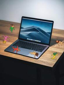 50 Pcs Funny Monster Animal Stickers Set, Elephant Panda Crocodile With Human Muscles, Waterproof For Laptop, Phone Case, Scrapbooking, Journals, Water Bottle & Hipster Style, Stationery Supplies - Animal Monster - View 5