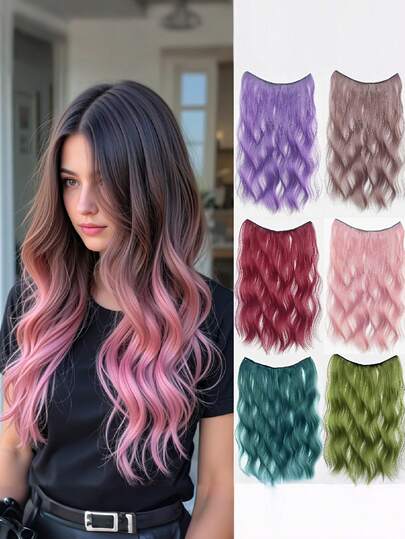 22英寸多色直发假发，时尚优雅，适合各种发型，日常佩戴舒适，适合各种场合，合成纤维材质，是派对、万圣节、圣诞节、新年、情人节和其他节日的理想礼物。