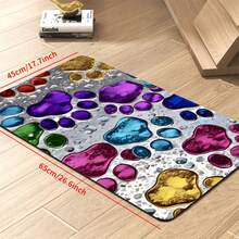 1件装宠物食品垫，吸水性强，适用于猫狗，防水防漏，防污易清洁。 - 彩色 - 查看 5