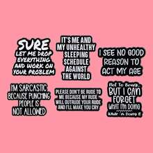 “我看不到任何好处”珐琅徽章，趣味黑色短语胸针翻领别针徽章，可别在背包、服装配饰、时尚珠宝或作为朋友礼物 - 黑色 - 查看 2