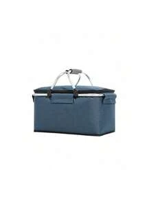 Haus Hana 1pc Foldable Picnic Basket With Insulation Foldable And Easy To Store Multifunctional Picnic Bag Suitable As Storage Basket For Outdoor Travel Outdoor Ice Packs And Food Storage - Multicolor - View 11