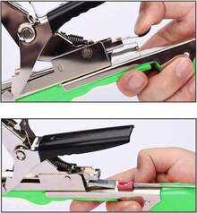 SHUOLEI Plant Tying Machine, Gardening Tapetool With 10 Rolls Of Tape And 1 Box Of Staple For Vegetable, Grape, Tomato, Cucumber, Pepper And Flower (Green) - ColorA - View 3