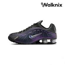 Shox R4 'Black Metallic Silver Purple Dynasty' Multi-Color Anthracite Sneakers Men IO4546-002 - Multicolor - View 1