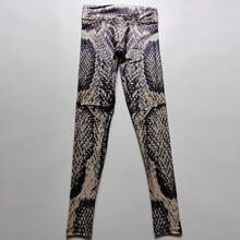 1PC New Printed Slim Fit 3D Snake Skin Pattern Fitness Yoga Sports Leggings - 蛇紋 - 查看 7