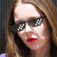 1副马赛克派对眼镜 - 趣味小玩意秀 - 黑色时尚眼镜 - 黑色 - 查看 4