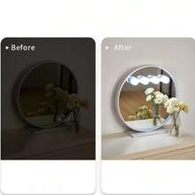 LED化妆镜灯，适用于多种场合，背面吸盘设计方便放置，可用于卧室、客厅、浴室、走廊等场所，也可作为化妆镜照明或床头夜灯使用。 - vanity light - 查看 3