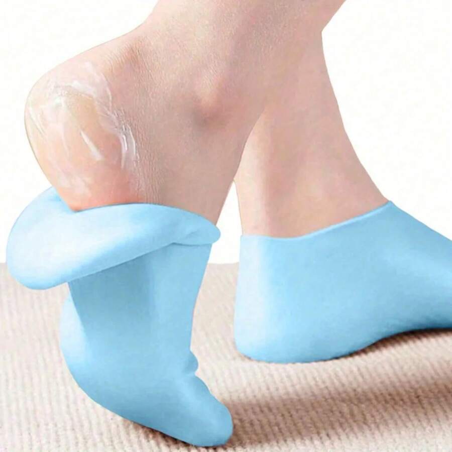 Moisturizing Foot Socks, Silicone Socks, Suitable For Women With Dry Cracked Feet, With Massage Function. - Hồng - Xem 1