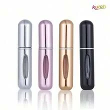4pcs Aluminum Perfume Spray Bottles - Mini Portable Refillable Atomizers, Travel Cosmetic Tools, Suitable For Perfumes/Colognes, Ideal For Holiday Travel And Daily Touch-Ups, A Great Gift For Christmas And New Year Trips! Easy To Carry Around  Cosmetic And Perfume Refill Bottle - 玫紅色 - 查看 11