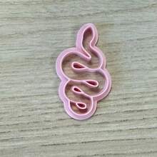 1/3pcs Pink Moon & Snake Polymer Clay Cutters, Celestial Snake Shape, DIY Earrings Y2K Jewelry Witchcraft Craft Tools - Pink - View 9