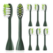 8 đầu bàn chải đánh răng điện thay thế, tương thích với dòng Philips One Series HY1100/HY1200 - Nhiều màu - Xem 9