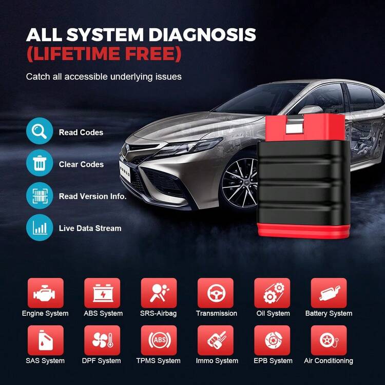 Foxwell Thinkcar Professional Bluetooth OBD2 Scanner | OE-Level Full System Scan | Bidirectional Control | 6 Essential Resets (ABS Bleeding/EPB/TPMS/SAS/Oil/Throttle) | UK 12V Vehicles | Gift For Car Enthusiasts - Thinksafe - View 2