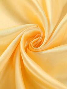 1 Set Caja de decoración de boda, hecha de satén, tela elástica, alta densidad, material de forro brillante - amarillo - Ver 1