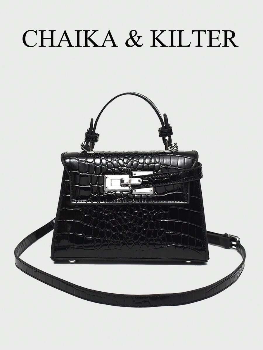 Túi xách nữ thời trang họa tiết vải thiều mùa hè mới, dây đeo vai điều chỉnh được, trang trí tối giản màu trơn với phụ kiện kim loại cao cấp, phù hợp cho công sở.