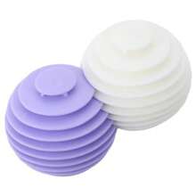 6pcs Laundry Ball Silicone Wash Ball For Washing Machine Lint Remover Dryer Balls Soft Pet Fur Catcher Balls For Laundry Reusable Home Gadgets White/Purple - Purple - View 7