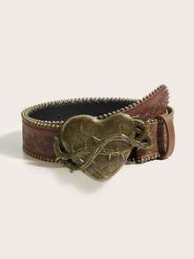 愛心荊棘串珠棕色