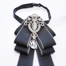 1件休闲梭织领结 - 黑色 - 查看 3