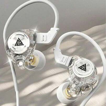 Tangle-Free Wired In-Ear Headphones With Subwoofer & Mic, High-Fidelity Noise Proof Earbuds For Music & Gaming, Durable 120cm Cable, Vivid Color, Spring Easter Gift