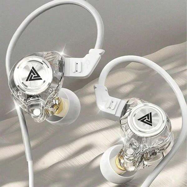 Tangle-Free Wired In-Ear Headphones With Subwoofer & Mic, High-Fidelity Noise Proof Earbuds For Music & Gaming, Durable 120cm Cable, Vivid Color, Spring Easter Gift