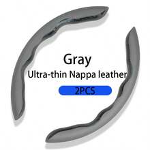 Nappa Leather Car Steering Wheel Cover, Anti-Slip Breathable Ultra-Thin, Suitable For Tesla, Audi And Other Models - Multicolor - View 12