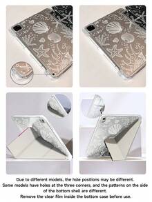 Marine Organisms Pattern Tablet Case Compatible With IPad Air 11-Inch M3 2025 / M2 2024, Air 5th Generation 2022 , (A16) 11 Inch 11th Generation 2025,Compatible With Samsung Galaxy Tab,Kindle Paperwhite 12th Gen 2024, Clear Back ,Fashion Pattern Protective Case,Autlueomatic Sleep And Wake-Up Function, Airbag Protection, Suitable For Gifts And Office Use - Multicolor - View 6