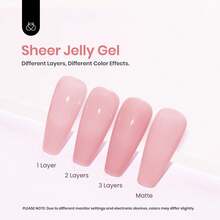 Beetles White Gel Nail Polish -1PC 15ml White Spring Colors Gel Polish - Naked Rose - View 3
