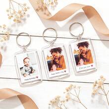 Móc khóa acrylic in ảnh và chữ theo yêu cầu, móc khóa cá nhân hóa, móc khóa đôi, móc khóa ảnh, quà tặng ngày Valentine, quà sinh nhật, quà kỷ niệm, quà tặng cặp đôi - Móc khóa ảnh - Xem 6