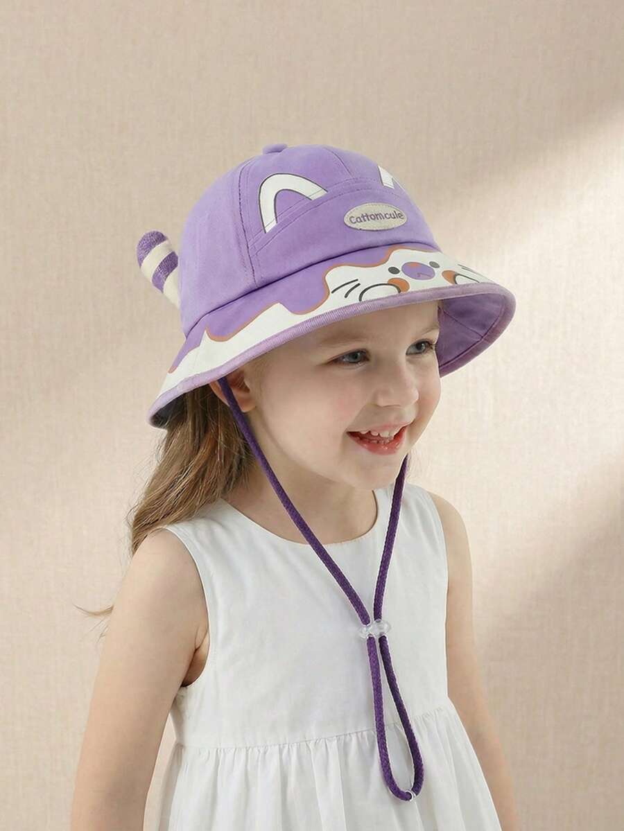 2-10Y Baby Hat, Spring And Autumn 2026, Boys And Girls Spring Style Baseball Cap, Cute Animal Sun Hat, Children's Baseball Cap - 1PC - View 1